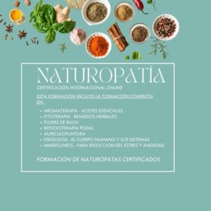 FORMACIÓN NATUROPATÍA 500H ONLINE
