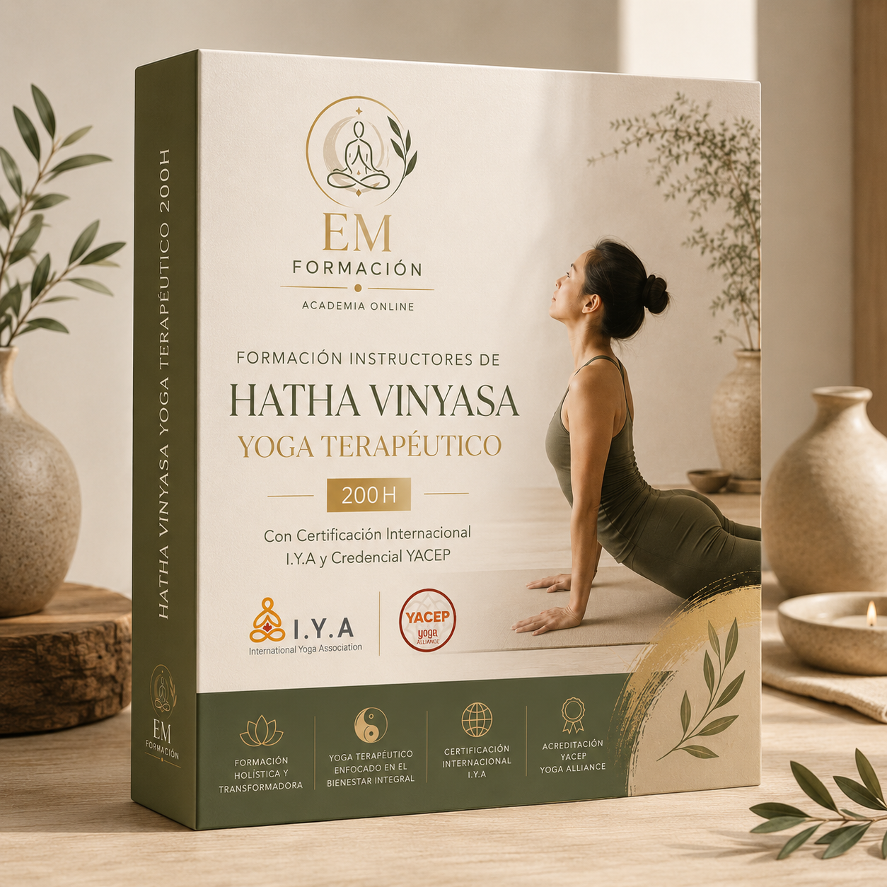 FORMACIÓN INSTRUCTORES HATHA VINYASA YOGA CON ESPECIALIDAD EN YOGA TERAPÉUTICO 200H – MÓDULO 1